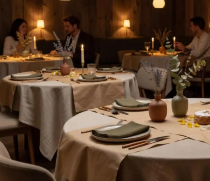 Eleganckie prywatne przyjęcie w restauracji Nocavelasto z gośćmi przy stole