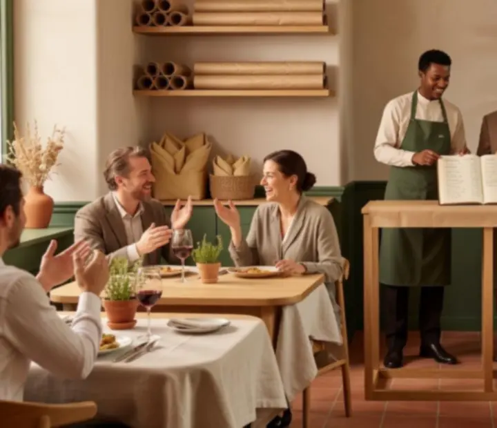 Goście dokonujący rezerwacji stolika na wieczór tematyczny w restauracji Nocavelasto